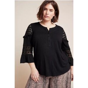 Anthropologie Maeve Sonia Lace Eyelet Blouse